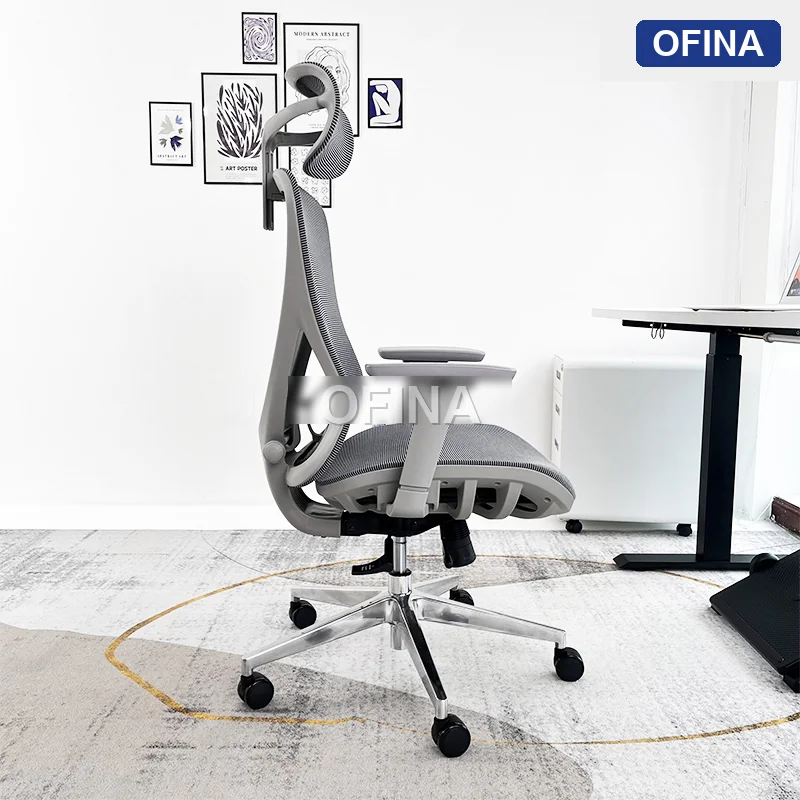 Ghế công thái học Ergonomic Alpha 01 Grey thumbnail 5