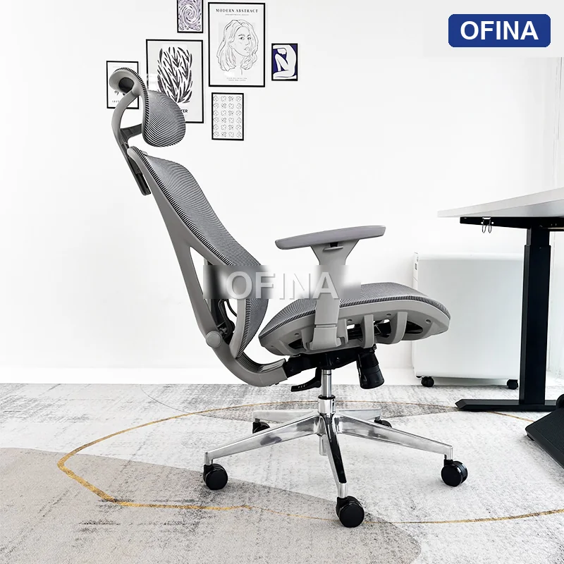 Ghế công thái học Ergonomic Alpha 01 Grey thumbnail 6