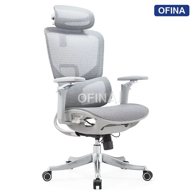 Ghế công thái học Ergonomic Alpha 05 Grey (5D Armrest)