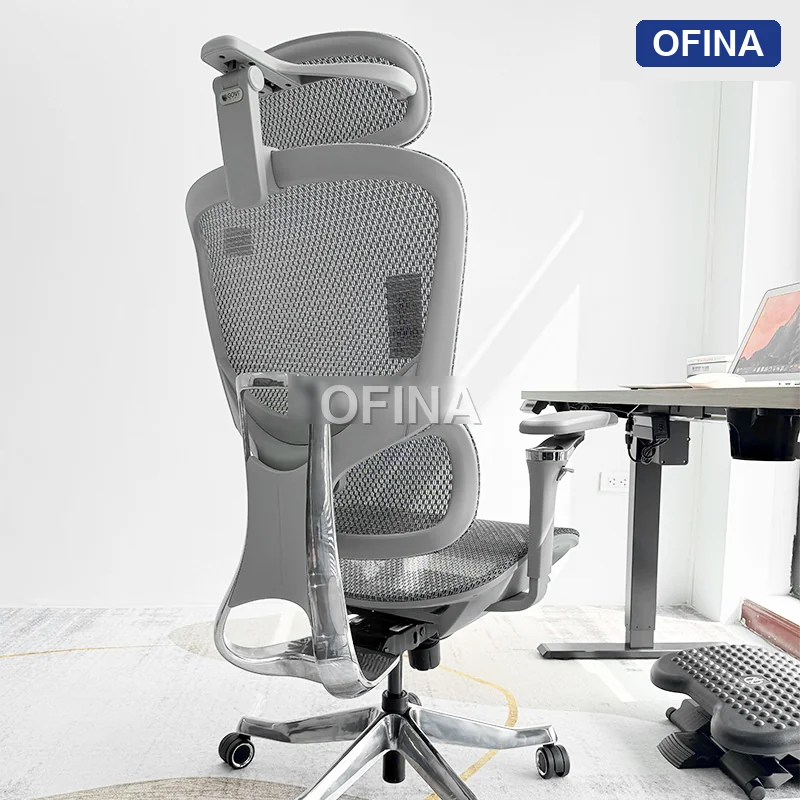 Ghế công thái học Ergonomic Alpha 05 Grey (5D Armrest) thumbnail 5