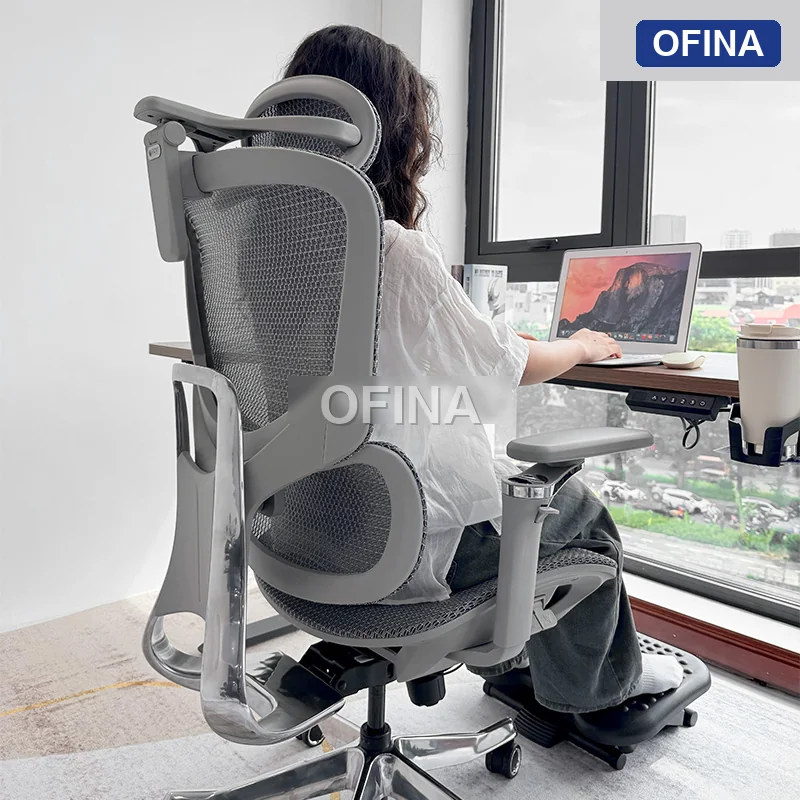Ghế công thái học Ergonomic Alpha 05 Grey (5D Armrest) thumbnail 6
