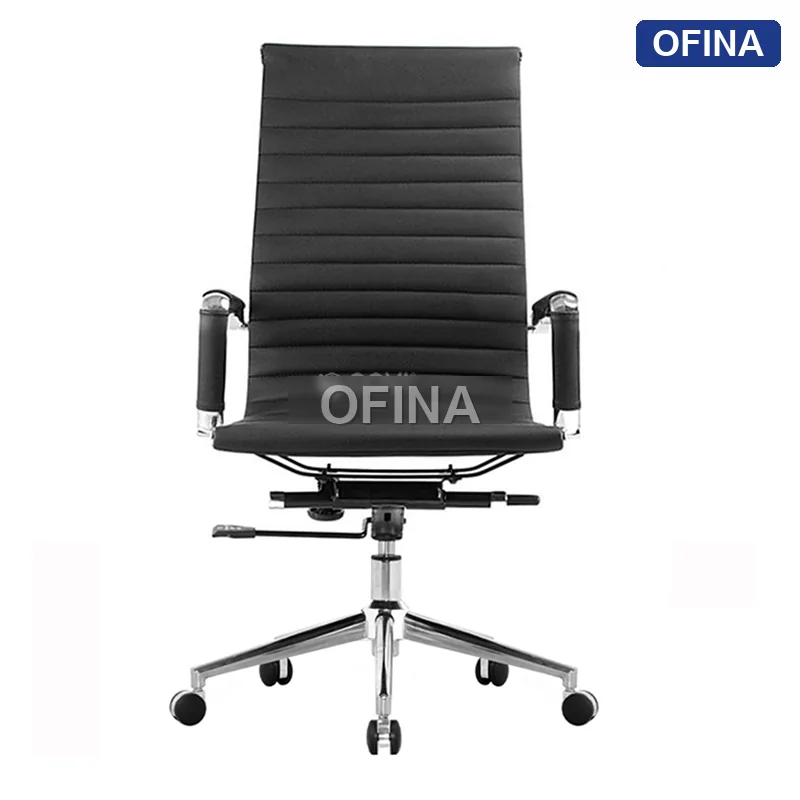 Ghế xoay văn phòng da Apollo AP02A-BL thumbnail 2