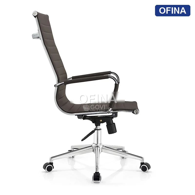 Ghế xoay văn phòng da Apollo AP02A-BL thumbnail 5