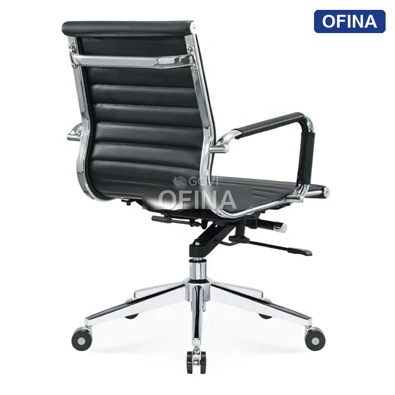 Ghế xoay văn phòng da Apollo AP02B-BL thumbnail 2