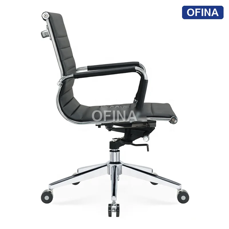 Ghế xoay văn phòng da Apollo AP02B-BL thumbnail 3