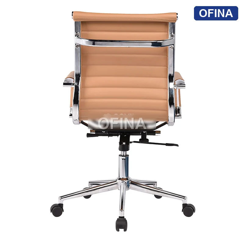 Ghế xoay văn phòng da Apollo AP02B-BN thumbnail 2