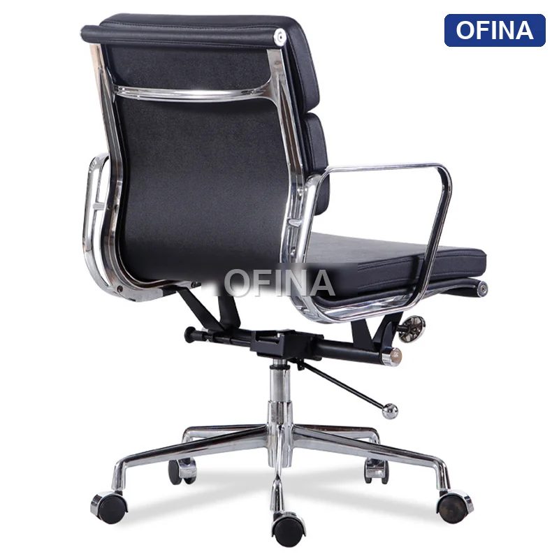 Ghế xoay văn phòng da Apollo AP05B-BL thumbnail 3