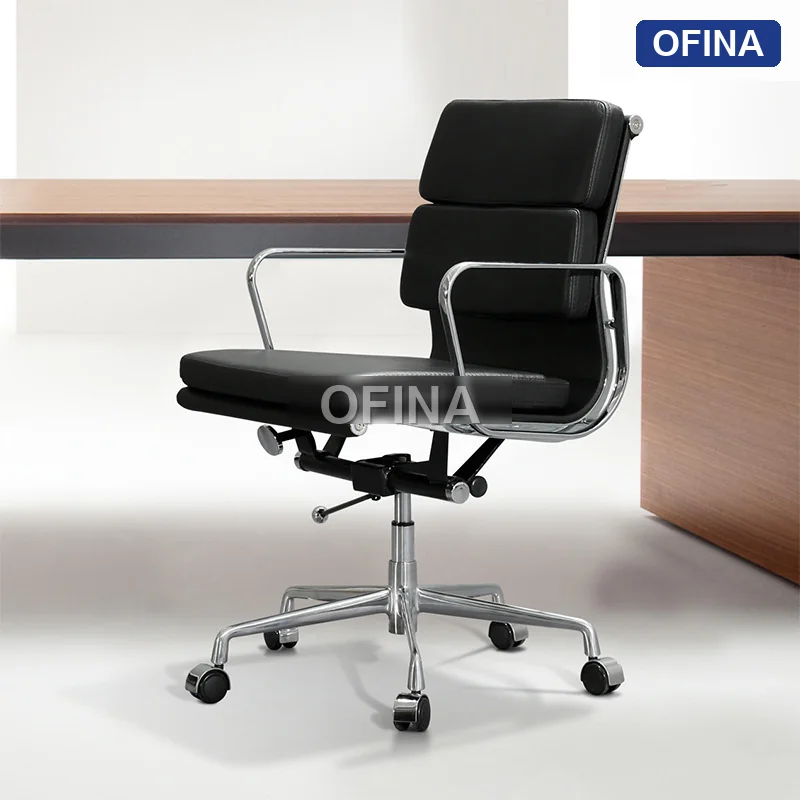 Ghế xoay văn phòng da Apollo AP05B-BL thumbnail 5