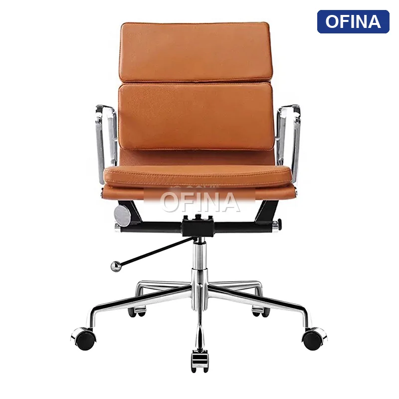 Ghế xoay văn phòng da Apollo AP05B-BN thumbnail 2