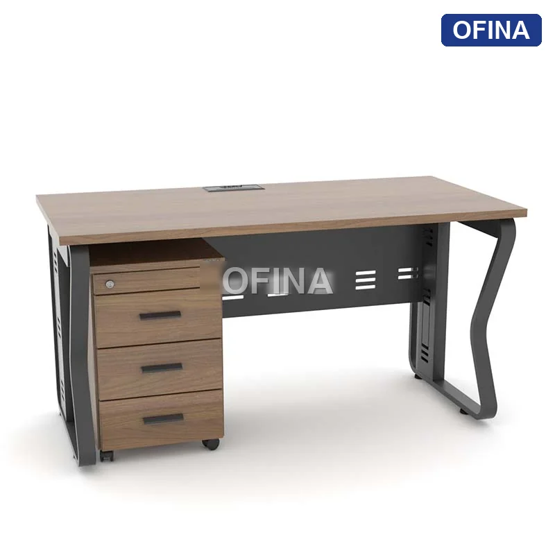 Bàn làm việc  Atlas AT01-1407 khung đen thumbnail 2