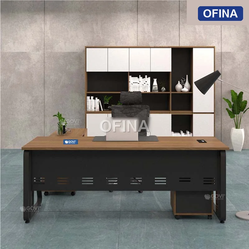 Bàn làm việc  Atlas AT01-1608 khung đen thumbnail 2