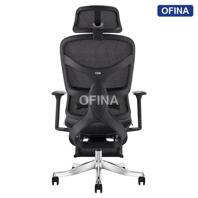 Ghế công thái học Ergonomic Alex 04 Black (Footrest) thumbnail 2