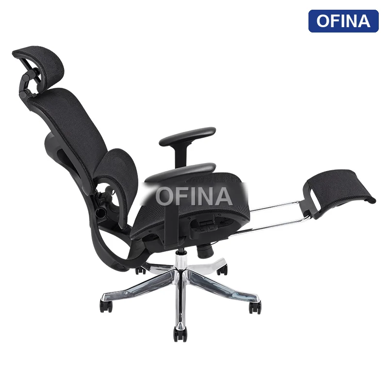 Ghế công thái học Ergonomic Alex 04 Black (Footrest) thumbnail 6