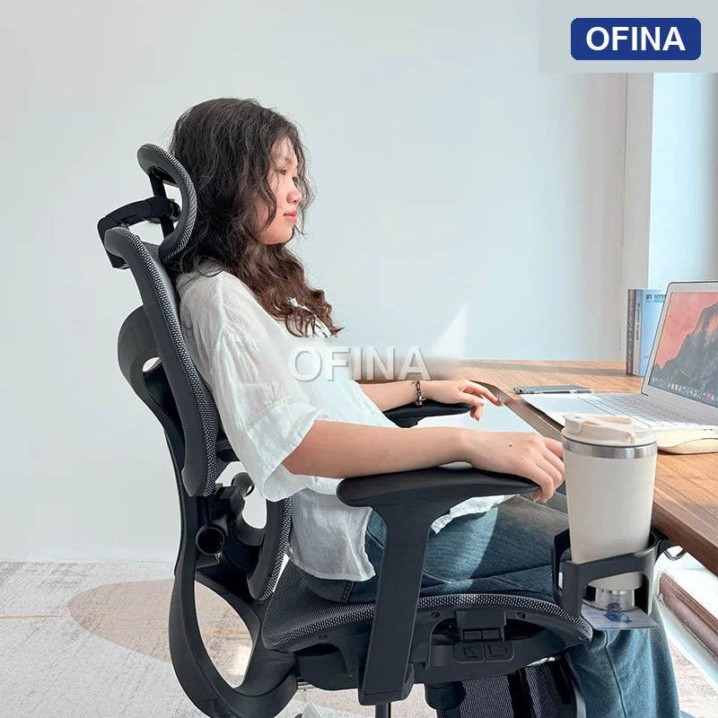 Ghế công thái học Ergonomic Alex 04 Black (Footrest) thumbnail 8