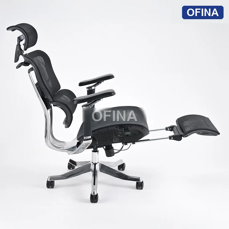 Ghế công thái học Ergonomic Alex 06 Black (Footrest) thumbnail 5