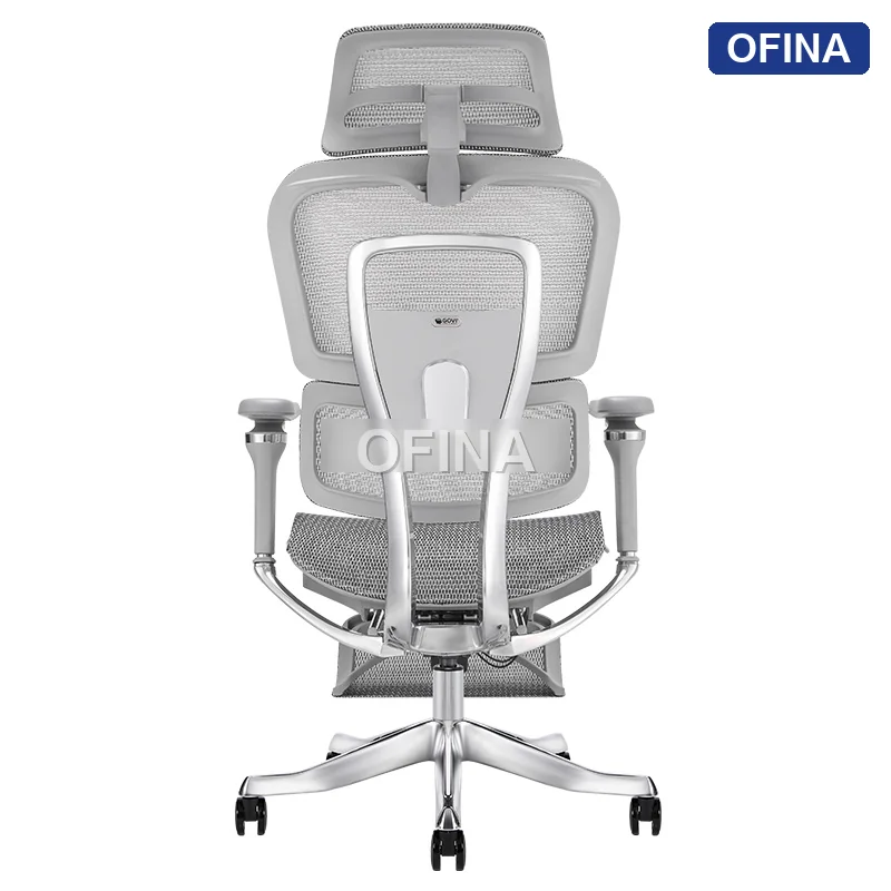 Ghế công thái học Ergonomic Alex 06 Grey (Footrest) thumbnail 3