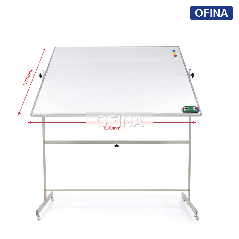 Bảng di động 2 mặt lật trắng