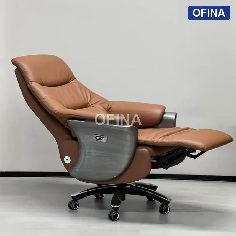 Ghế lãnh đạo massage da bò Commander CD02 thumbnail 9