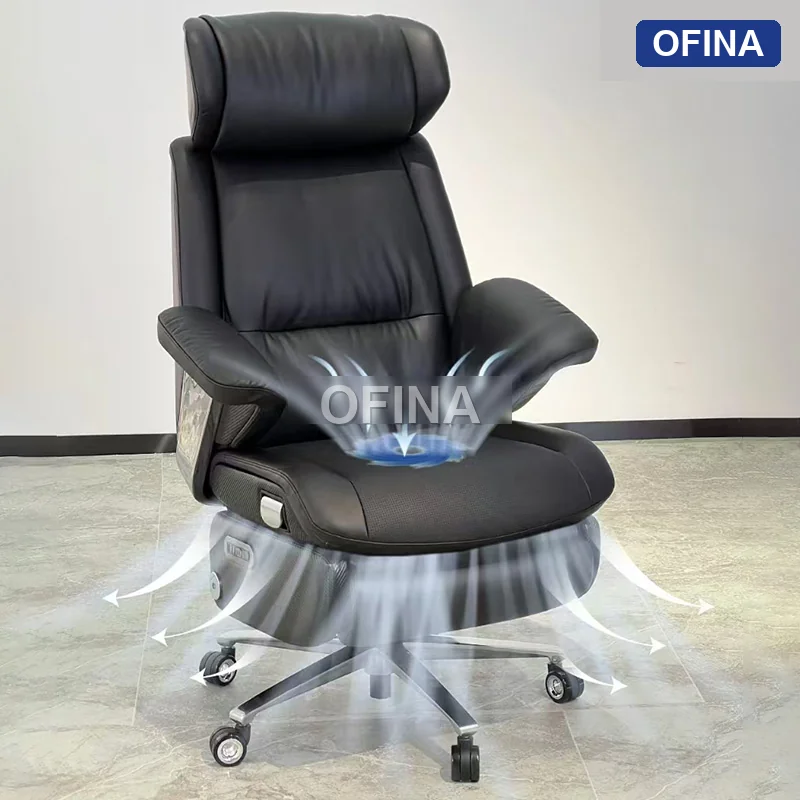 Ghế lãnh đạo da bò Commander Lux CDL01-BL thumbnail 6