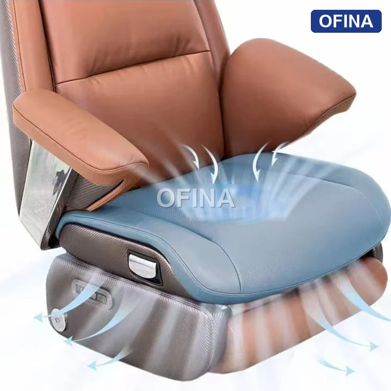 Ghế lãnh đạo da bò Commander Lux CDL01-BN thumbnail 5