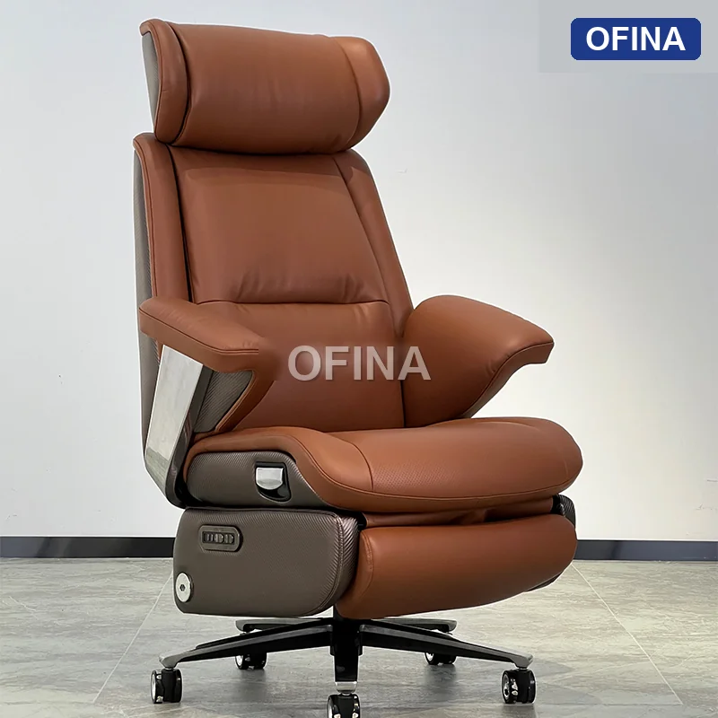 Ghế lãnh đạo da bò Commander Lux CDL01-BN thumbnail 6