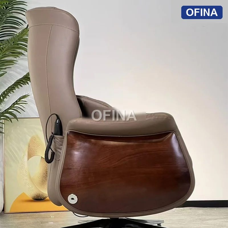 Ghế lãnh đạo massage da bò Commander Prime CDP01-BN thumbnail 3