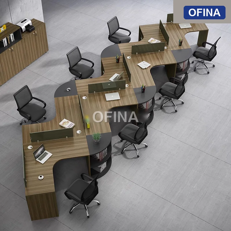 Cụm bàn làm việc (6+1) người CG06-6718