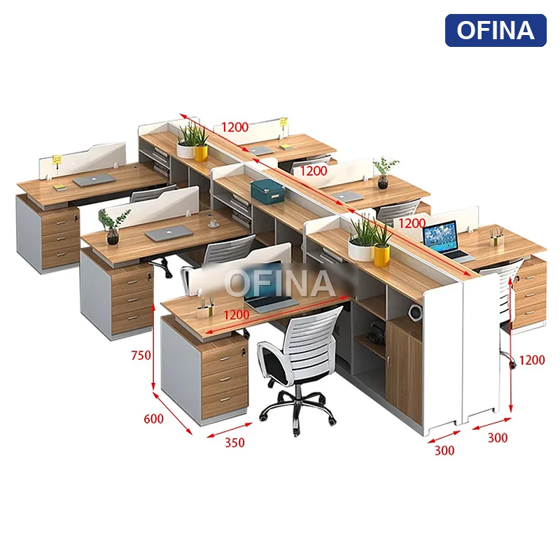 Cụm bàn làm việc 6 người CG09-3036 thumbnail 2