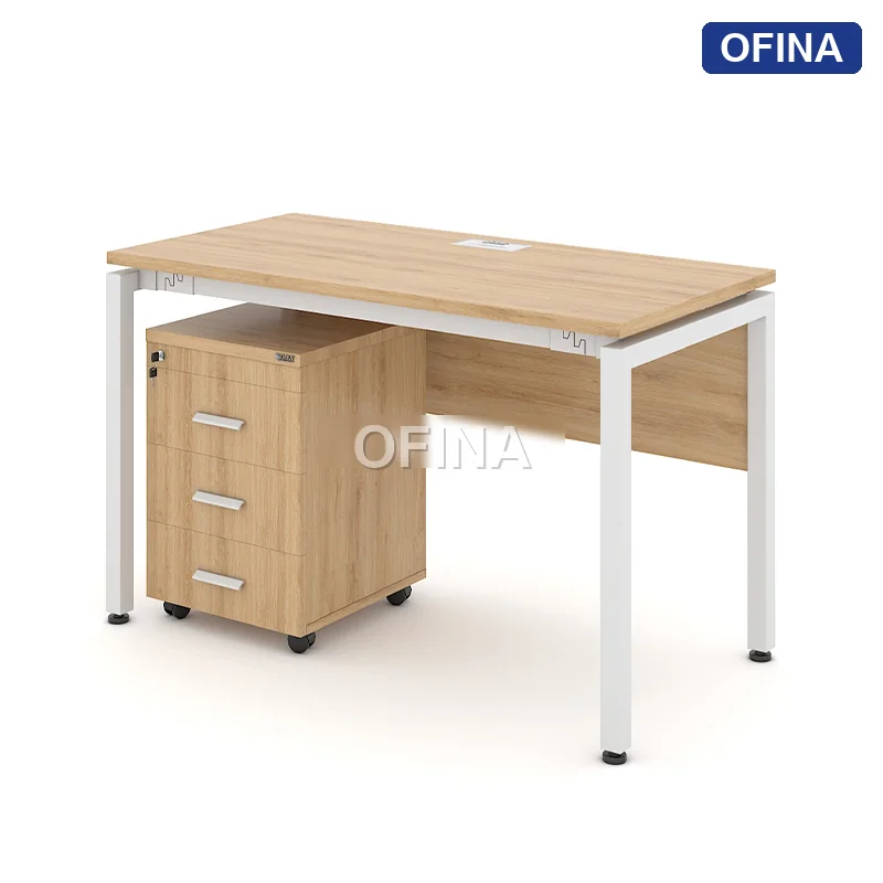 Bàn làm việc Eos EC01A khung trắng