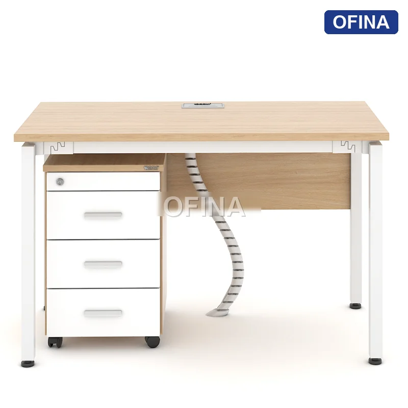 Bàn làm việc Eos EC01A khung trắng thumbnail 2