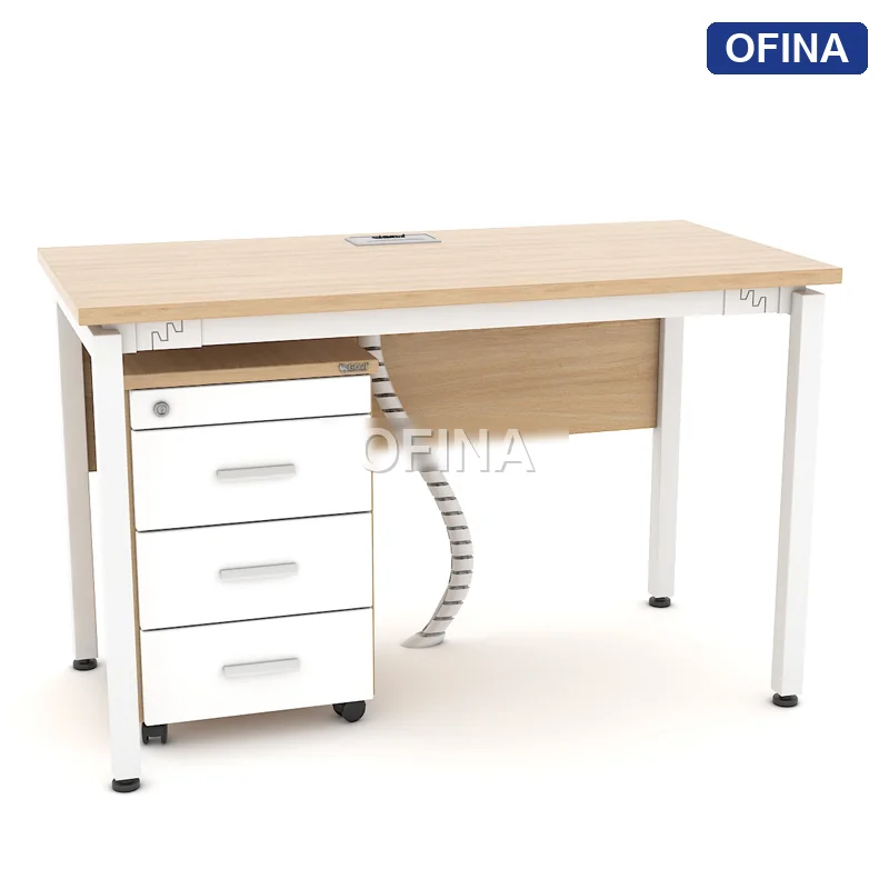 Bàn làm việc Eos EC01A khung trắng thumbnail 4