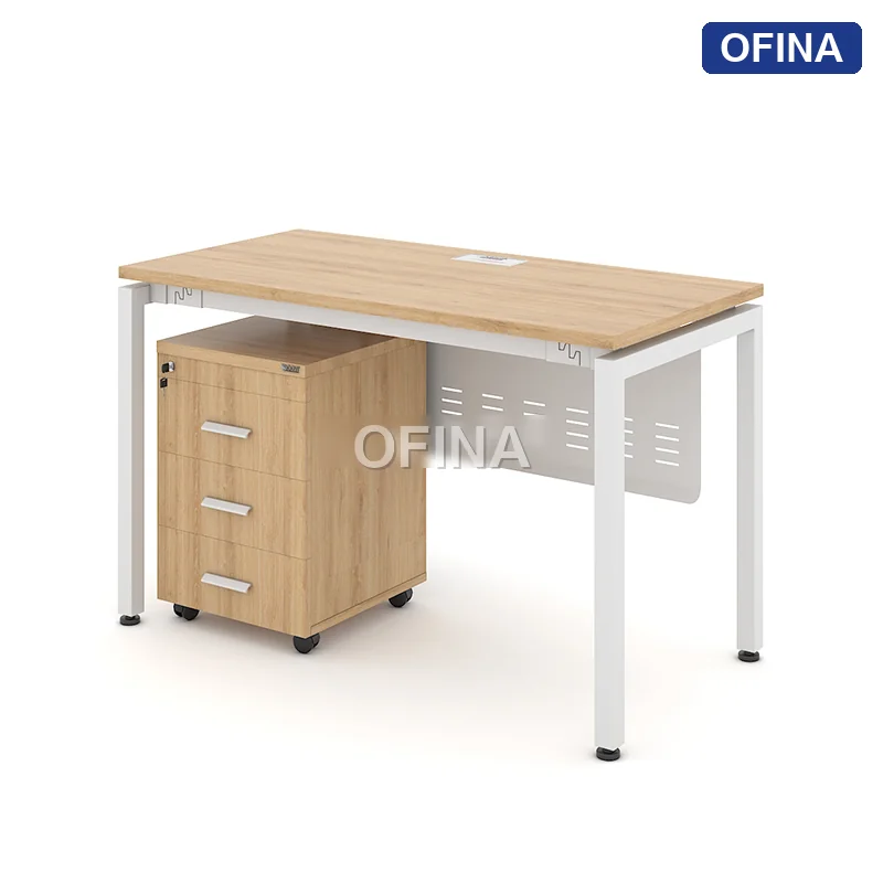 Bàn làm việc Eos EC01B khung trắng