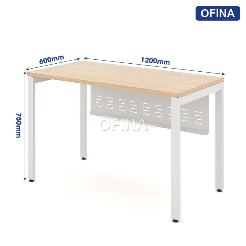 Bàn làm việc Eos EC01B khung trắng thumbnail 4