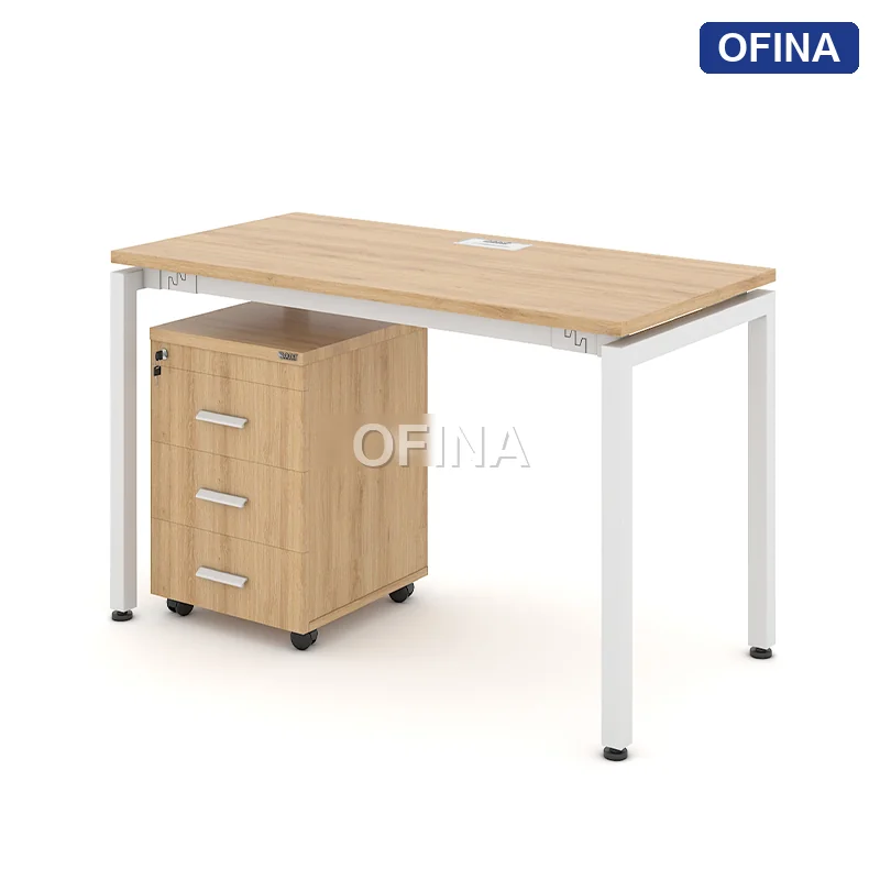 Bàn làm việc Eos EC01 khung trắng