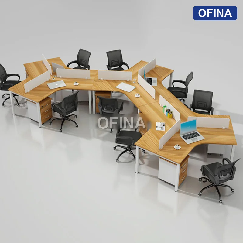 Cụm bàn làm việc 8+1 người Eos ECC02-09-1