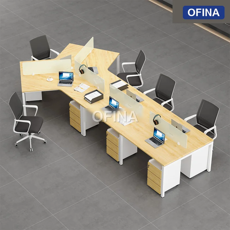 Cụm bàn làm việc 6+1 người Eos ECC02-4726