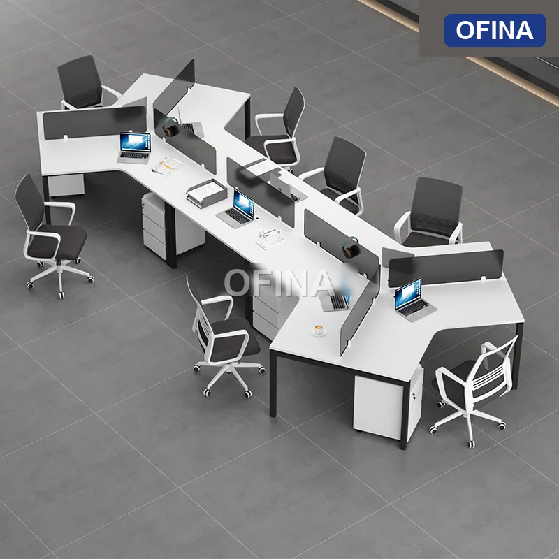 Cụm bàn làm việc 8 người Eos ECC02-5826