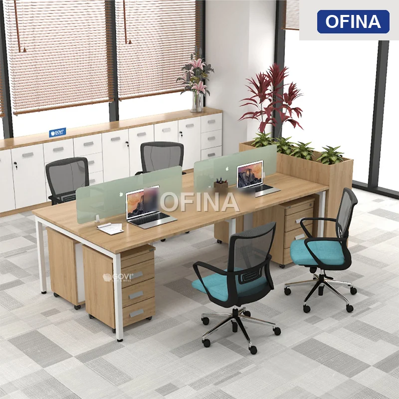 Cụm bàn làm việc 4 người Eos ECC05-2412 thumbnail 2