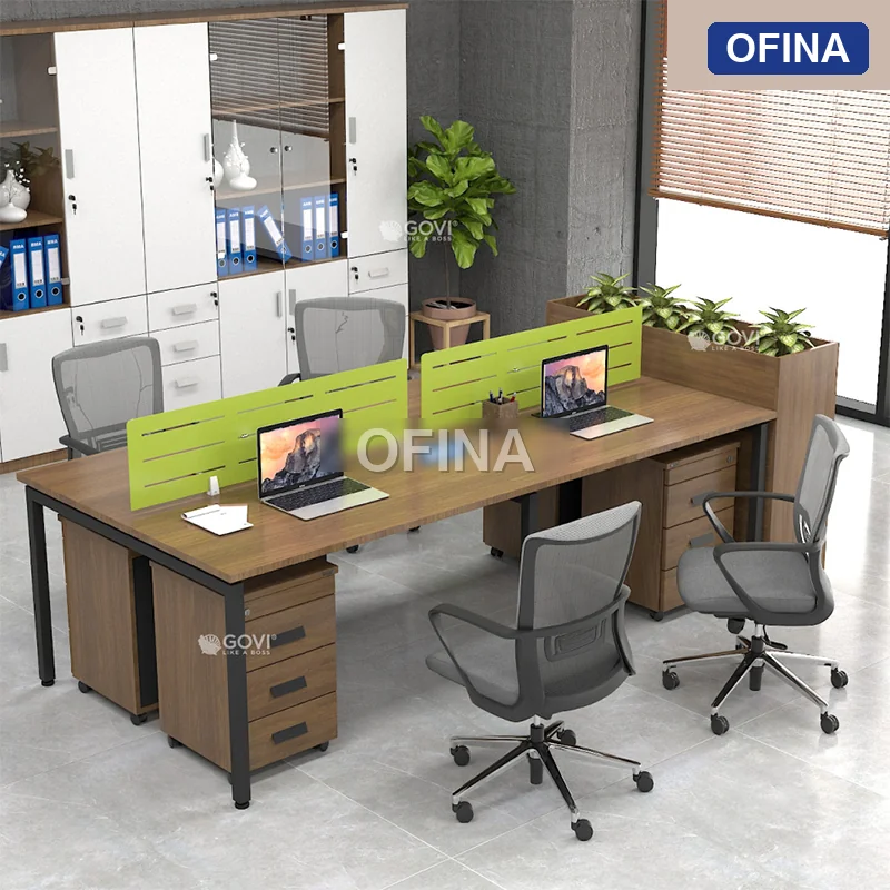 Cụm bàn làm việc 4 người Eos ECC05-2412 thumbnail 3