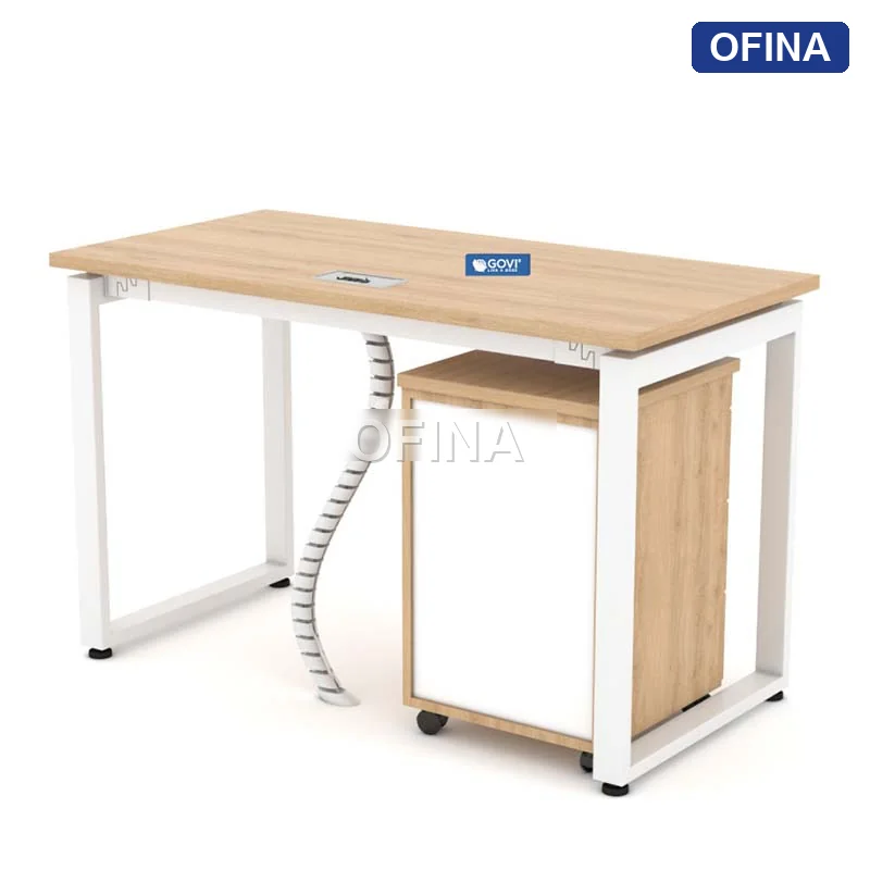 Bàn làm việc Eos EU01 khung trắng thumbnail 3