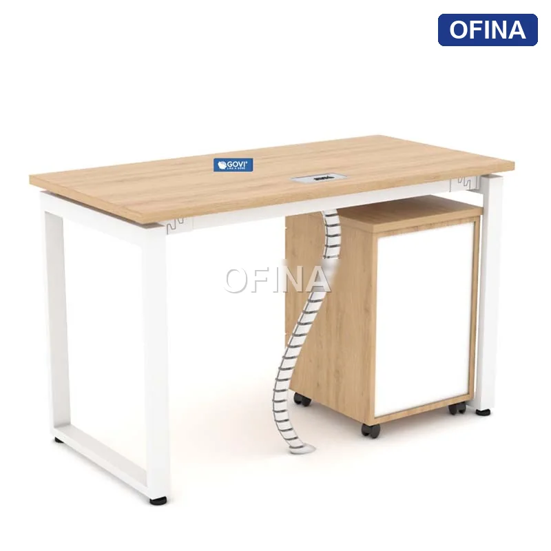 Bàn làm việc Eos EU01 khung trắng thumbnail 4