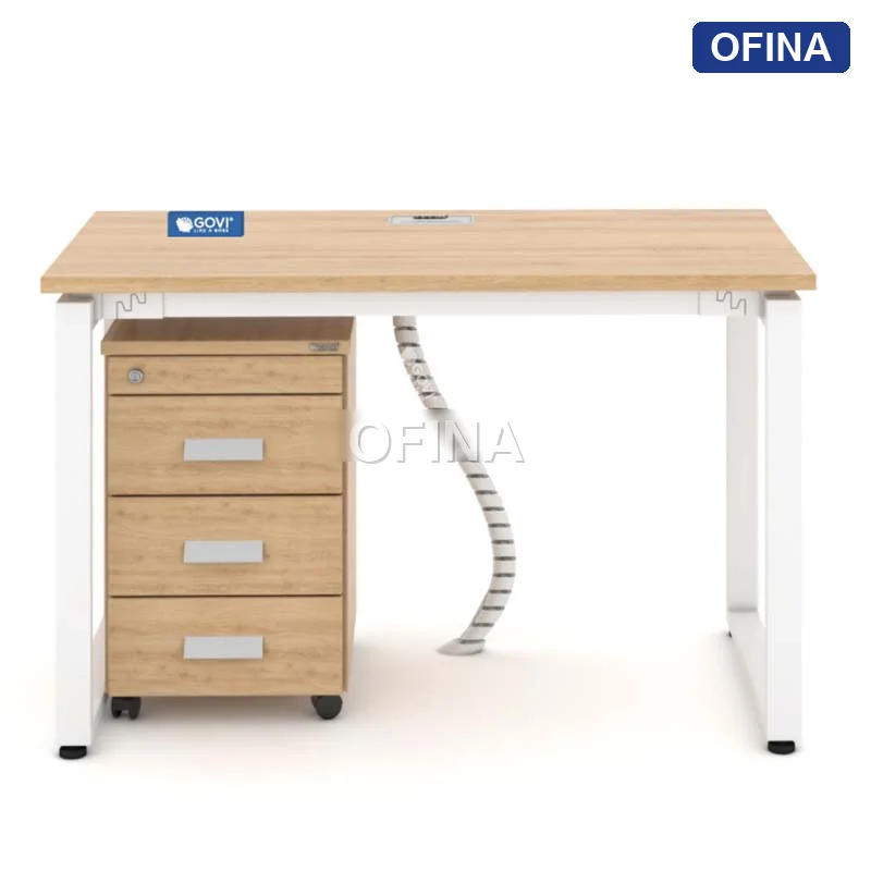 Bàn làm việc Eos EU01 khung trắng thumbnail 5