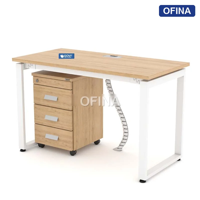 Bàn làm việc Eos EU01 khung trắng thumbnail 6