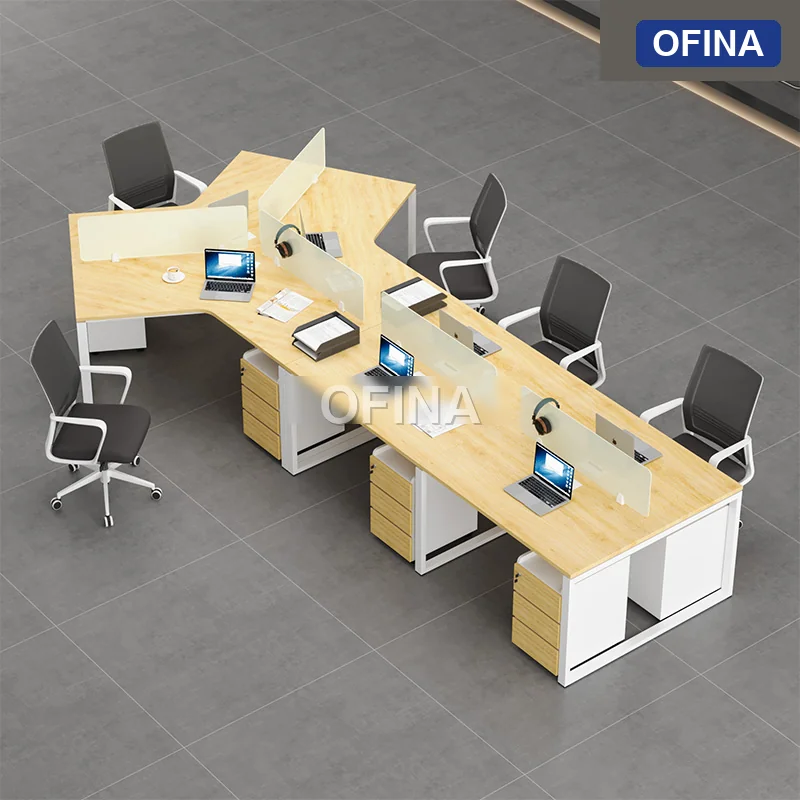 Cụm bàn làm việc 6+1 người Eos EUC01-4726