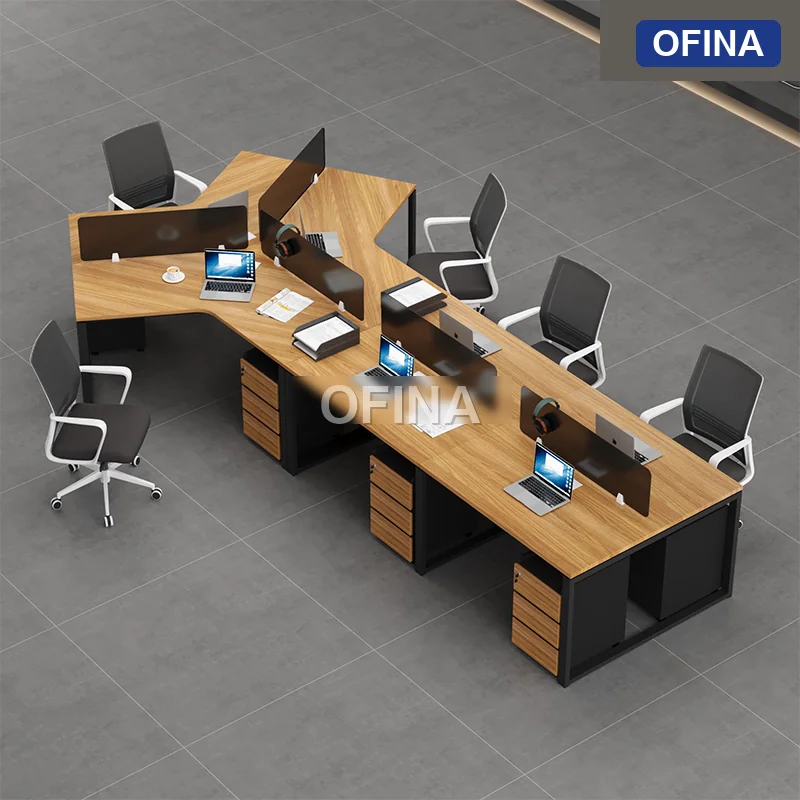 Cụm bàn làm việc 6+1 người Eos EUC01-4726 thumbnail 2