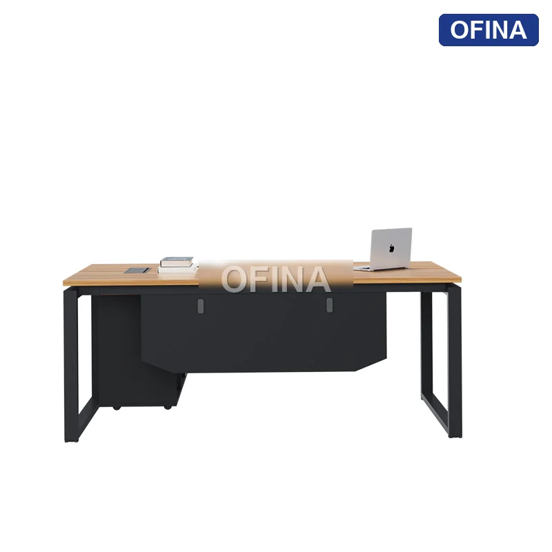 Bàn giám đốc Eos EUTP02-1608 khung đen thumbnail 5