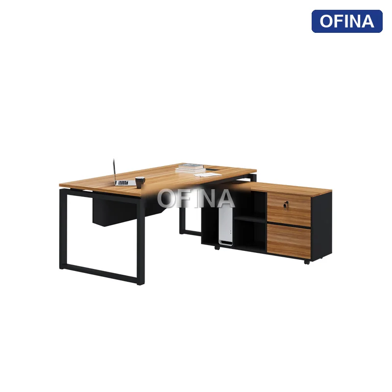 Bàn giám đốc Eos EUTP02-1608 khung đen thumbnail 6