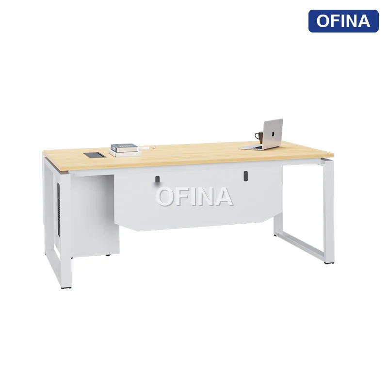Bàn giám đốc Eos EUTP02-1608 khung trắng thumbnail 3