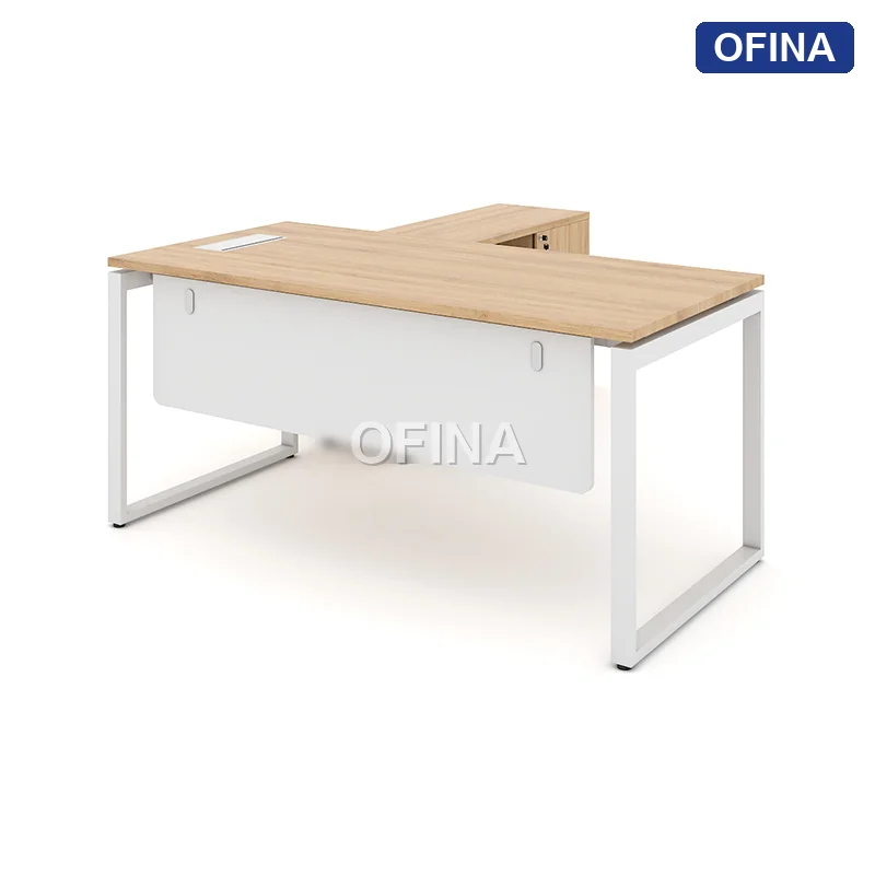 Bàn giám đốc Eos EUTP02-1608 khung trắng thumbnail 7