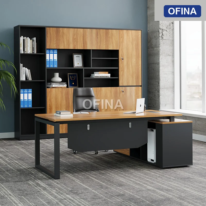 Bàn giám đốc Eos EUTP03 khung đen